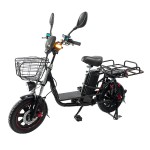 163.0 vacuum tires, red rim wheels, beach tires, Yilan Princess II rear dual shock absorption lithium battery electric bicycle